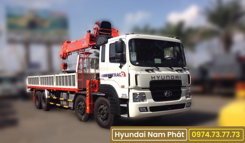 Xe Cẩu Hyundai 7 Tấn HD320 4 Chân Gắn Cẩu Kanglim KS2056